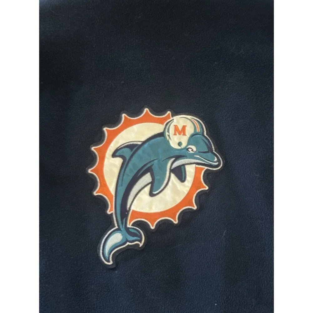 Vtg 90s Miami Dolphins‎ Pro Player Reversible XL Zip Jacket Coat NFL Fleece